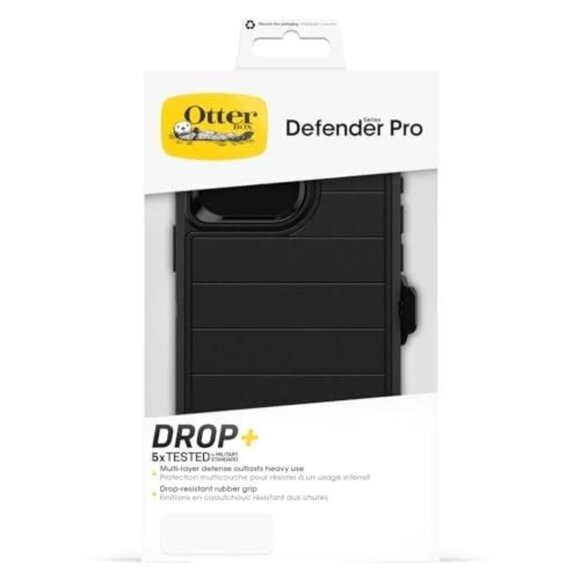 OtterBox iPhone 15 Pro MAX (Only) Defender Series Pro Case - Black, Screenless, - Picture 10 of 10